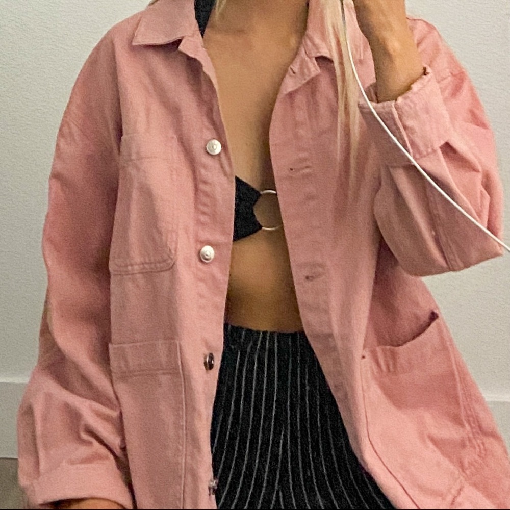 H&M Pink Denim Jacket